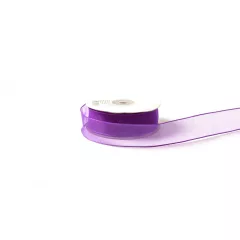 Damil szélű organza szalag  / 2,5cm x 25y  34#