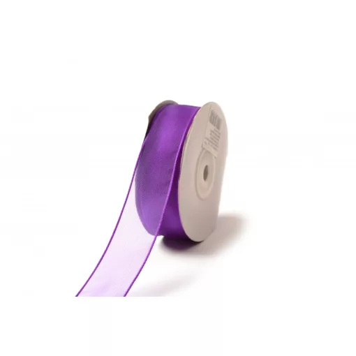 Damil szélű organza szalag  / 2,5cm x 25y  34#