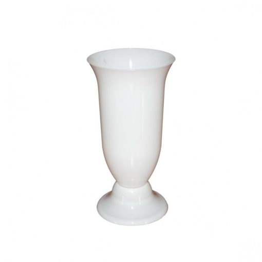 Fehér műanyag váza
