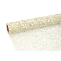 Glitteres inda mintás organza tekercs 36cm x 9.1m 02#