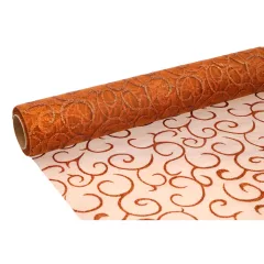 Glitteres inda mintás organza tekercs 36cm x 9.1m 06#