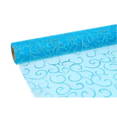 Glitteres inda mintás organza tekercs 36cm x 9.1m 10#