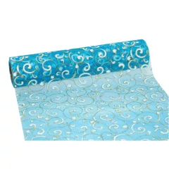 Glitteres inda mintás organza tekercs 23cm x 9.1m 10#