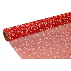 Glitteres inda mintás organza tekercs 36cm x 9.1m 04#