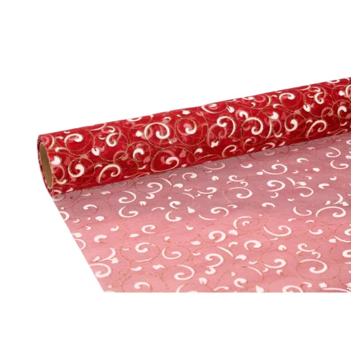 Glitteres inda mintás organza tekercs 36cm x 9.1m 05#
