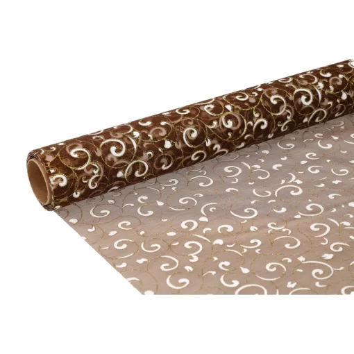 Glitteres inda mintás organza tekercs 36cm x 9.1m 07#