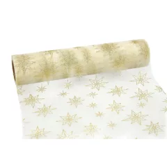 Glitteres inda mintás organza tekercs 23cm x 9.1m 02#