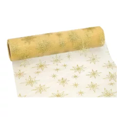 Glitteres inda mintás organza tekercs 23cm x 9.1m 03#
