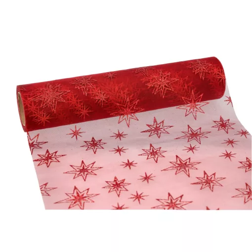 Glitteres inda mintás organza tekercs 23cm x 9.1m 05#
