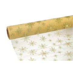 Glitteres inda mintás organza tekercs 36cm x 9.1m 03#