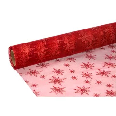 Glitteres inda mintás organza tekercs 36cm x 9.1m 05#