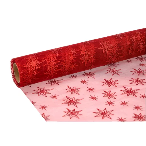 Glitteres inda mintás organza tekercs 36cm x 9.1m 05#