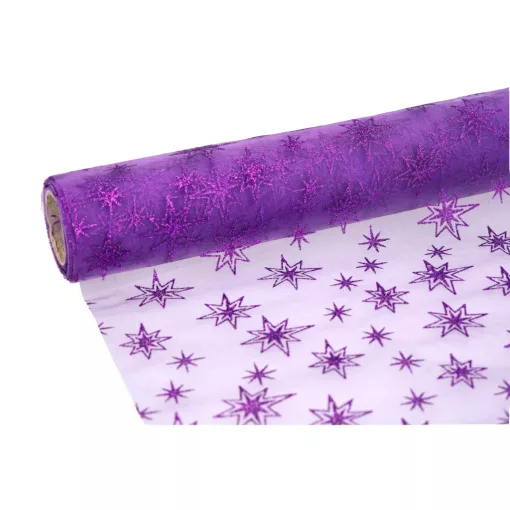Glitteres inda mintás organza tekercs 36cm x 9.1m 09#