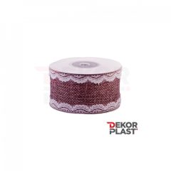 Csipkés szélű lenvászon szalag / 4cm x 5y  05# Csipkés szélű lenvászon szalag / 4cm x 5y  05#
