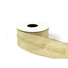 Arany, drótos szalag / 4cm x 10y  10#
