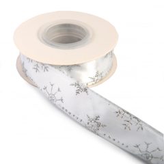 Karácsonyi drótos glitteres szalag / 2,5cm x 10y  04#