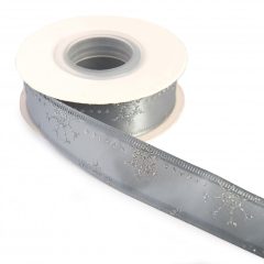 Karácsonyi drótos glitteres szalag / 2,5cm x 10y  05#