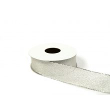 Ezüst, drótos szalag / 2,5cm x 10y   03#