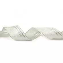 Ezüst, drótos szalag / 4cm x 10y   18#