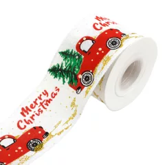 Karácsonyi mintás szalag 6.3cm x 4.5m