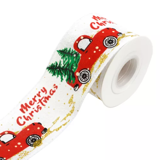 Karácsonyi mintás szalag 6.3cm x 4.5m