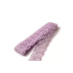 Műszálas csipke organzával / 4cm x 10y  04#