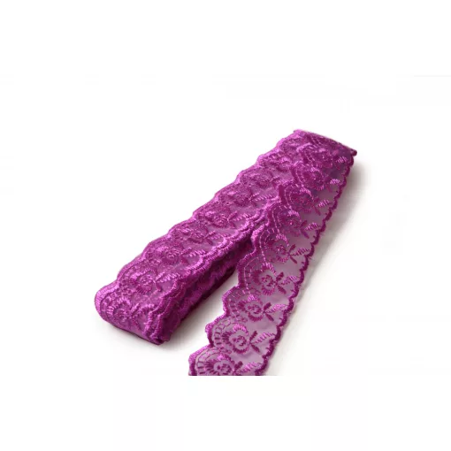 Műszálas csipke organzával / 4cm x 10y  05#