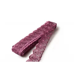Műszálas csipke organzával / 4cm x 10y  06#
