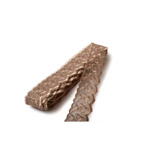 Műszálas csipke organzával / 4cm x 10y   08#