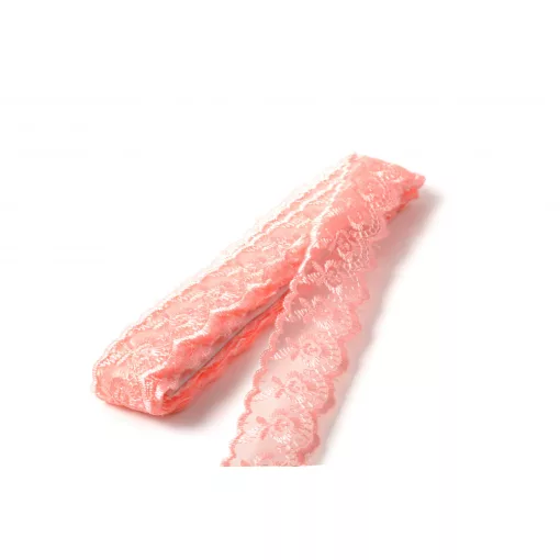 Műszálas csipke organzával / 4cm x 10y  12#