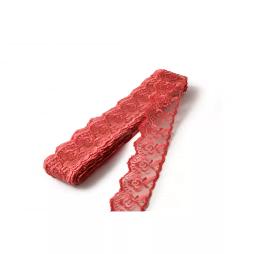 Műszálas csipke organzával / 4cm x 10y    15#
