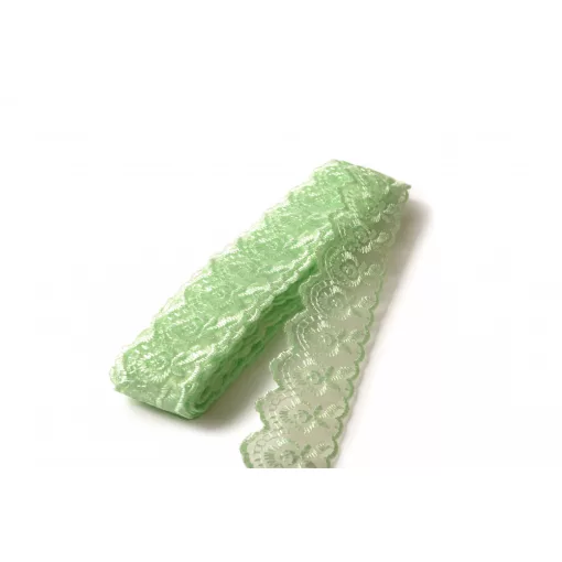 Műszálas csipke organzával / 4cm x 10y   17#