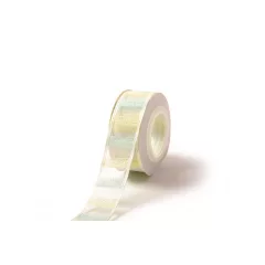 Csillámló csíkos organza szalag / 2,5cm x 10y  04#