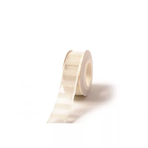 Csillámló csíkos organza szalag / 2,5cm x 10y  05#
