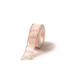 Csillámló csíkos organza szalag / 2,5cm x 10y  06#