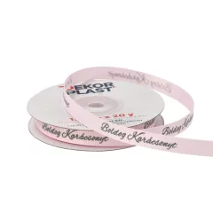 Boldog Karácsonyt feliratú ripsz 1cm  x 20y  14#