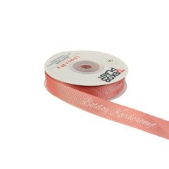   Boldog karácsonyt feliratú ripsz szalag / 1,5cm x 20y   12#