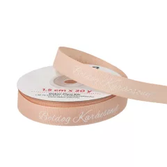   Boldog karácsonyt feliratú ripsz szalag / 1,5cm x 20y   15#