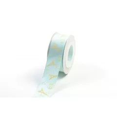 Eiffel tornyos ripsz szalag / 2,5cm x 10y  01#