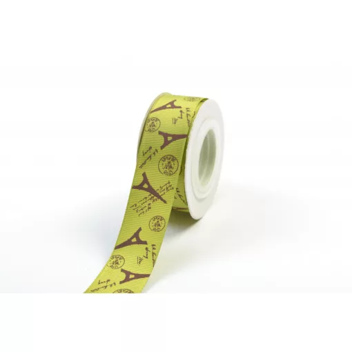 Eiffel tornyos ripsz szalag / 2,5cm x 10y  02#