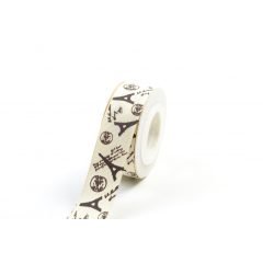 Eiffel tornyos ripsz szalag / 2,5cm x 10y  08# Eiffel tornyos ripsz szalag / 2,5cm x 10y  08#