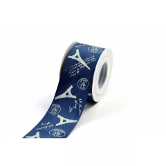 Eiffel tornyos ripsz szalag / 4cm x 10y  04#
