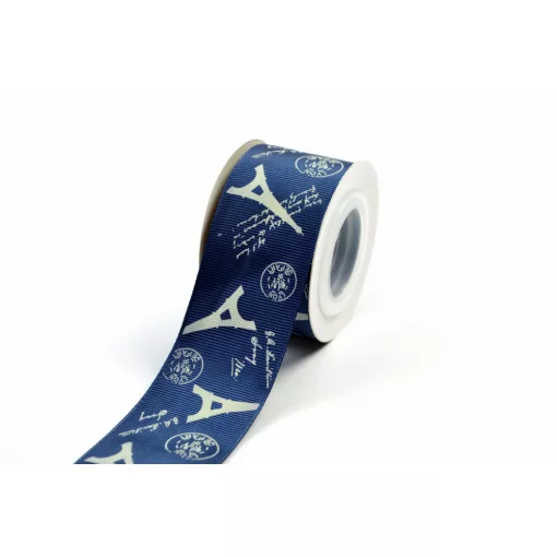 Eiffel tornyos ripsz szalag / 4cm x 10y  04#