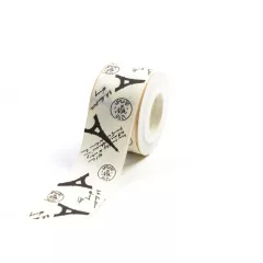 Eiffel tornyos ripsz szalag / 4cm x 10y   08#