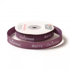 Merry Christmas feliratú hópelyhes ripsz szalag