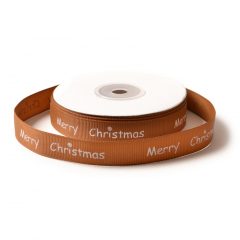 Merry Christmas feliratú hópelyhes ripsz szalag