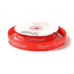 Merry Christmas feliratú ripsz szalag