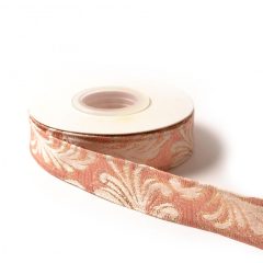 Barokk mintás drótos szalag / 2,5cm x 10y  05# Barokk mintás drótos szalag / 2,5cm x 10y  05#