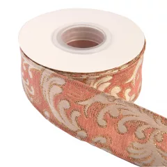 Barokk mintás drótos szalag / 4cm x 10y  05#