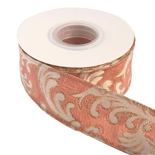 Barokk mintás drótos szalag / 4cm x 10y  05#